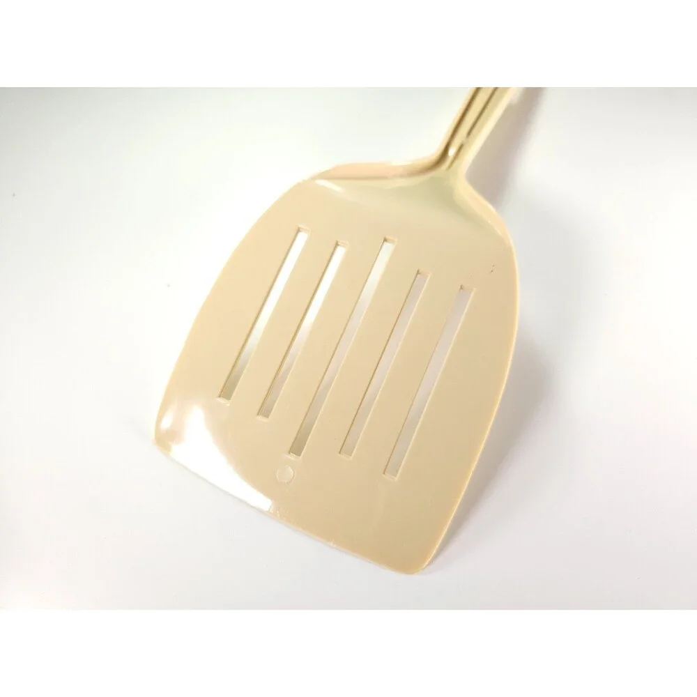 Vintage King Kraft Slotted Spatula Almond Nylon Turner Northern Plastics USA